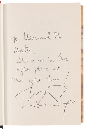 Lot #742 J. K. Rowling Signed Book - Harry Potter and the Goblet of Fire - Image 4