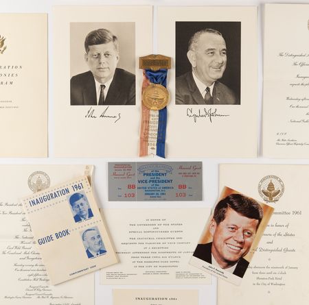 Lot #91 John F. Kennedy and Lyndon B. Johnson Collection of (30+) Ephemera Items - Image 1