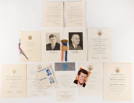 Lot #91 John F. Kennedy and Lyndon B. Johnson Collection of (30+) Ephemera Items - Image 2