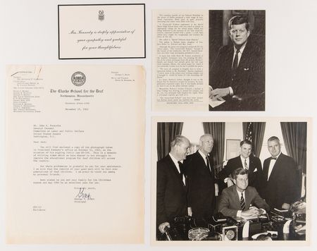 Lot #91 John F. Kennedy and Lyndon B. Johnson Collection of (30+) Ephemera Items - Image 5