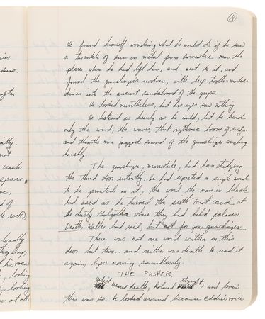 Lot #704 Stephen King’s Personal Notebook from 1985-1986, with (80+) Handwritten Pages of Story Drafts and Early Chapters for The Dark Tower II: The Drawing of the Three - Image 10