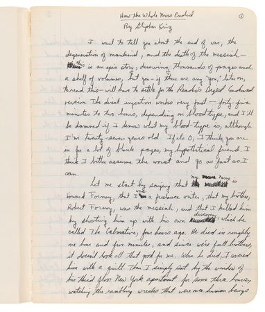 Lot #704 Stephen King’s Personal Notebook from 1985-1986, with (80+) Handwritten Pages of Story Drafts and Early Chapters for The Dark Tower II: The Drawing of the Three - Image 5