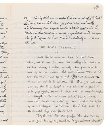 Lot #704 Stephen King’s Personal Notebook from 1985-1986, with (80+) Handwritten Pages of Story Drafts and Early Chapters for The Dark Tower II: The Drawing of the Three - Image 6