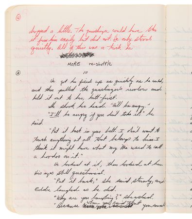 Lot #704 Stephen King’s Personal Notebook from 1985-1986, with (80+) Handwritten Pages of Story Drafts and Early Chapters for The Dark Tower II: The Drawing of the Three - Image 9
