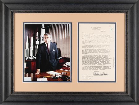 Lot #655 Wernher von Braun Typed Letter Signed to Army Chief of Staff General Lyman Lemnitzer, - One Week After the Establishment of NASA's George C. Marshall Space Flight Center - Image 1