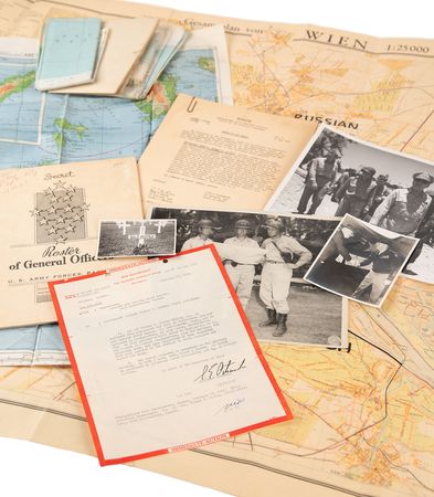 Lot #411 Lt. Gen. Thomas Hickey's 20th Century War Archive: WWI, WWII, and Korea, with Typed Letters Signed by Patton (2), Kennedy, Eisenhower, and Nixon (2) - Image 10