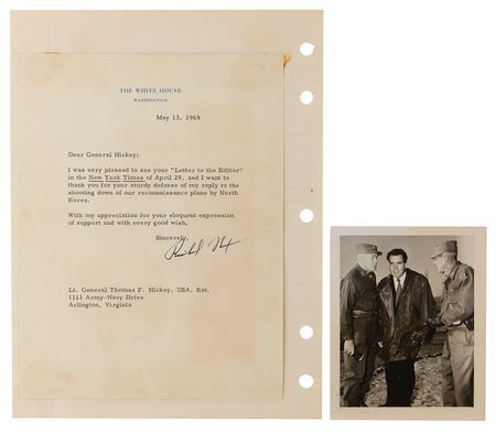 Lot #411 Lt. Gen. Thomas Hickey's 20th Century War Archive: WWI, WWII, and Korea, with Typed Letters Signed by Patton (2), Kennedy, Eisenhower, and Nixon (2) - Image 5