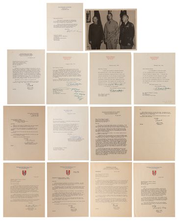 Lot #411 Lt. Gen. Thomas Hickey's 20th Century War Archive: WWI, WWII, and Korea, with Typed Letters Signed by Patton (2), Kennedy, Eisenhower, and Nixon (2) - Image 8
