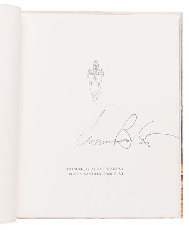 Lot #759 Leonard Bernstein (2) Signed Vatican Concert Programs - June 23, 1973 - Image 4