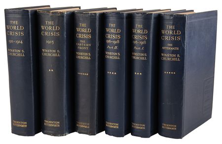 Lot #390 Winston Churchill: First Edition Set of His Magnum Opus, The World Crisis (6 Volumes) - Image 1
