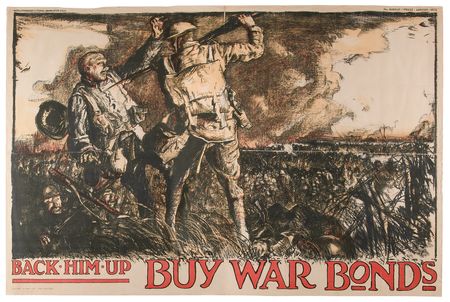 Lot #563 World War I 'Buy War Bonds' Oversized Poster by Frank Brangwyn - Image 1