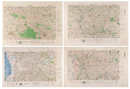 Lot #413 World War II (4) Maps of France - Image 1