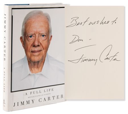 Lot #48 Jimmy Carter Signed Book - A Full Life - Image 1