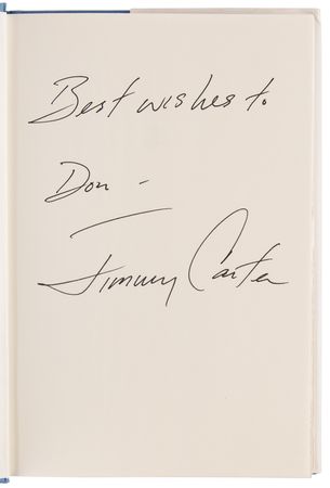 Lot #48 Jimmy Carter Signed Book - A Full Life - Image 4