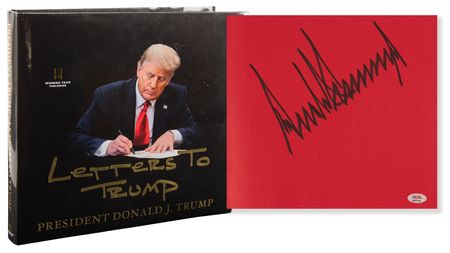 Lot #135 Donald Trump Signed Book - Letters to Trump - Huge Signature - Image 1