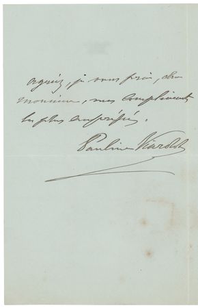 Lot #772 Pauline Viardot Autograph Letter Signed - Image 2