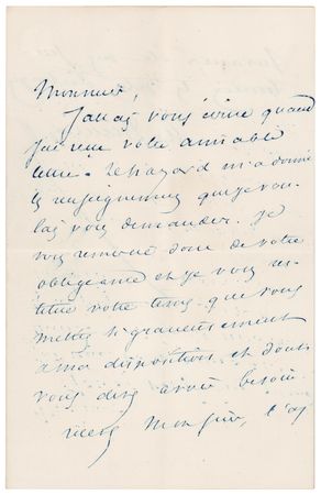 Lot #723 Alexandre Dumas, fils Autograph Letter Signed - Image 1