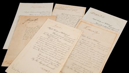 Lot #180 British Monarchs (6) Signed Coronation Invitations (1821–1937), with Queen Victoria and Five Kings - Image 1