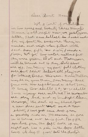 Lot #401 George S. Patton Autograph Letter Signed, Preparing for a Summer Trip: 