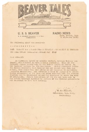 Lot #404 Pearl Harbor Attack: Naval Archive of News Flashes, Bulletins, and Photographs - Image 2
