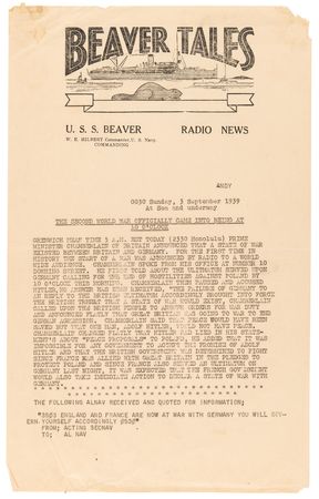 Lot #404 Pearl Harbor Attack: Naval Archive of News Flashes, Bulletins, and Photographs - Image 3