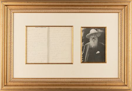 Lot #660 Claude Monet Autograph Letter Signed to Novelist Lucien Descaves, a Founding Member of the Académie Goncourt - Image 1