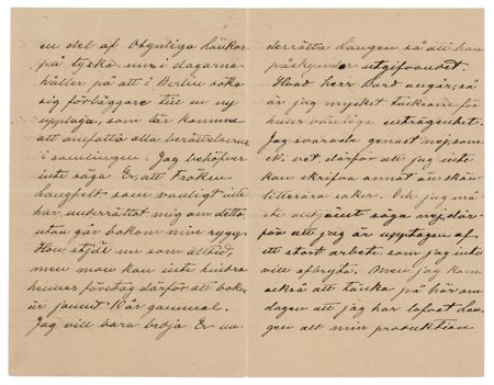 Lot #734 Selma Lagerlof Autograph Letter Signed: 