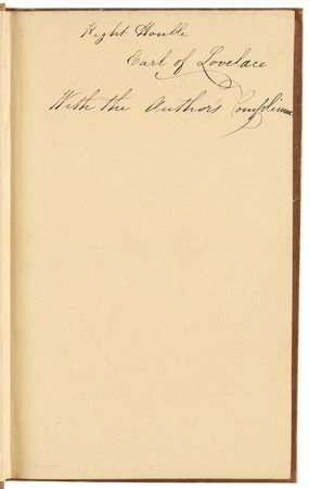 Lot #702 [Ralph Waldo Emerson] Presentation Copy of Representative Men to Earl and Ava Lovelace, the Earliest Computer Programmer - Image 4