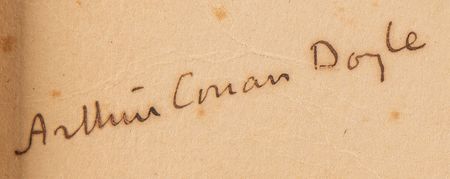 Lot #701 Arthur Conan Doyle Signed Photograph from the Oscar Slater Trial - “The final round of a long fight. Justice versus the Powers of Darkness