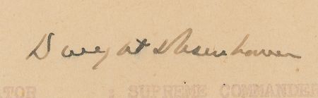 Lot #363 Dwight D. Eisenhower Signed 'Top Secret' SHAEF Message, Announcing Allied Victory in Europe (May 7, 1945) - Image 2