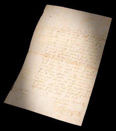 Lot #172 Oliver Cromwell Rare Autograph Letter Signed on the Forthcoming Marriage of His Son Richard, the Future Lord Protector (1648) - Image 1