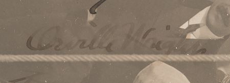 Lot #578 Orville and Katharine Wright Signed Photograph - The Flight of the Hydrogen Balloon Icare over Pau, France (February 25, 1909) - Image 3