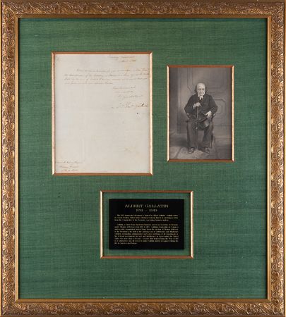 Lot #270 Albert Gallatin Letter Signed - Image 1