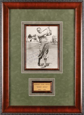 Lot #960 Bobby Jones Signed Photograph - Image 1