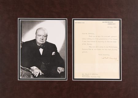 Lot #391 Winston Churchill Typed Letter Signed - Image 1