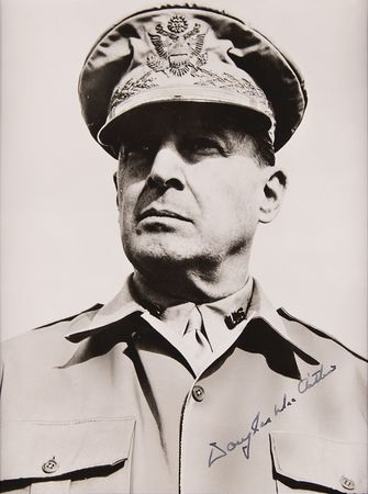 Lot #510 Douglas MacArthur Signed Photograph - Image 1