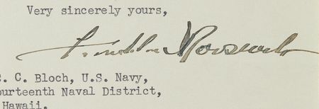Lot #409 President Franklin D. Roosevelt Accepts a Birthday Gift Paperweight ?made from an engine part of a Japanese plane shot down during the attack on Pearl Harbor on December 7, 1941? - Image 3