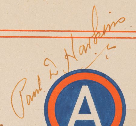 Lot #403 George S. Patton Signed Menu for His 60th Birthday Celebration (November 11, 1945) - Less Than a Month Before His Tragic Accident - Image 2