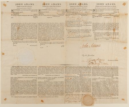 Lot #2 John Adams Document Signed as President - Ship's Pass for the Brig Thomas - Image 3