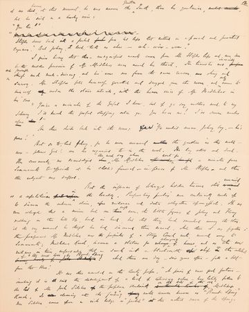 Lot #8024 Bret Harte Autograph Manuscript Signed for The Youngest Prospector in Calaveras - Image 13