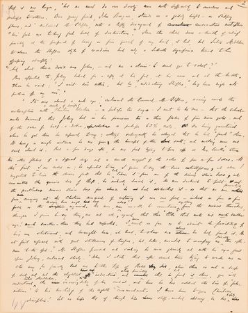 Lot #8024 Bret Harte Autograph Manuscript Signed for The Youngest Prospector in Calaveras - Image 3