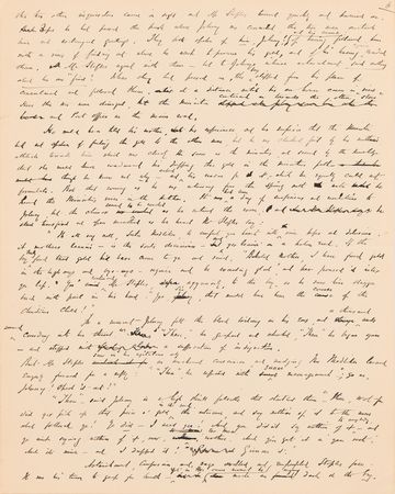 Lot #8024 Bret Harte Autograph Manuscript Signed for The Youngest Prospector in Calaveras - Image 7