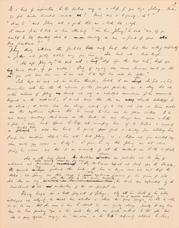 Lot #8024 Bret Harte Autograph Manuscript Signed for The Youngest Prospector in Calaveras - Image 9