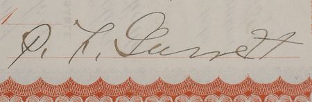 Lot #8056 Billy the Kid's Killer - Pat Garrett Triple-Signed Stock Certificate - Image 8