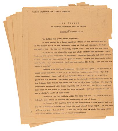 Lot #8107 Al Capone Signature - Obtained at the Lexington Hotel in Chicago (August 27, 1931) - Image 3