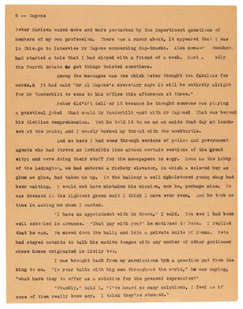 Lot #8107 Al Capone Signature - Obtained at the Lexington Hotel in Chicago (August 27, 1931) - Image 8