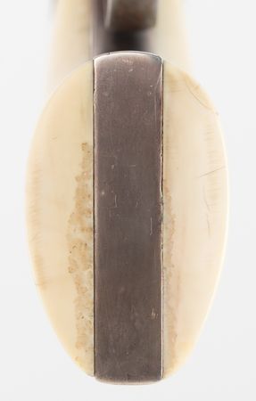 Lot #8012 Volcanic Restored Brass Frame Pistol with Ivory Grips - Image 13