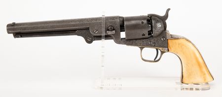 Lot #8010 Factory-Engraved Presentation Colt 1851 Navy Revolver Given by Samuel Colt to Legendary Texas Ranger John Coffee Hays, Serial No. 98229 - Image 1