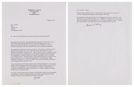 Lot #8010 Factory-Engraved Presentation Colt 1851 Navy Revolver Given by Samuel Colt to Legendary Texas Ranger John Coffee Hays, Serial No. 98229 - Image 18