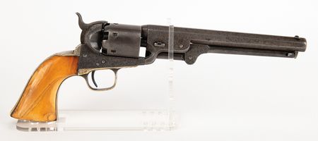 Lot #8010 Factory-Engraved Presentation Colt 1851 Navy Revolver Given by Samuel Colt to Legendary Texas Ranger John Coffee Hays, Serial No. 98229 - Image 2